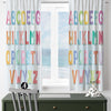 Alphabet Educational Letters Nursery Curtains – Custom Kids Room Drapes & Cute Bedroom Window Treatment Decor with Gift Pillow Covers