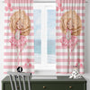 Cute Pink Blonde Ballerina Girl Nursery Curtains – Custom Kids Room Drapes & Cute Bedroom Window Treatment Decor with Gift Pillow Covers