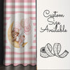 Moon on Sleep Baby Bear Animal Girl Nursery Curtains – Custom Kids Room Drapes & Cute Bedroom Window Treatment Decor with Gift Pillow Covers