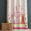 Nursery Curtains with Cute Pink Ship Lamb Bear Animals – Custom Baby Room Drapes, Girls Baby Room Decor with Gift Pillow Covers