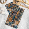 Colorful Old Wall Stone Design Bathroom Rug - Non Slip Bath Mat, Quick Dry Washable Toilet Mat, Soft Modern Bathroom Decor