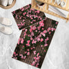 Pink ivy Roses on Wall Bathroom Rug - Floral Flowers Non Slip Bath Mat, Quick Dry Washable Toilet Mat, Soft Modern Bathroom Decor