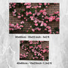 Pink ivy Roses on Wall Bathroom Rug - Floral Flowers Non Slip Bath Mat, Quick Dry Washable Toilet Mat, Soft Modern Bathroom Decor