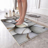 Gray Pebble Stones Bathroom Rug - Modern Non Slip Bath Mat, Quick Dry Washable Toilet Mat, Soft Modern Bathroom Decor