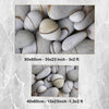 Gray Pebble Stones Bathroom Rug - Modern Non Slip Bath Mat, Quick Dry Washable Toilet Mat, Soft Modern Bathroom Decor