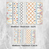 Orange Blue Gray Aztec Boho Bathroom Rug - Geometric Non Slip Bath Mat, Quick Dry Washable Toilet Mat, Soft Modern Floral Bathroom Decor
