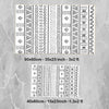 Black White Aztec Boho Bathroom Rug Non Slip Quick Dry Bath Mat - Tribal Bohemian Geometric Floral Toilet Mat, Soft Washable Modern Decor