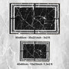 Black White Marble Border Lines Bathroom Rug Non Slip Quick Dry Bath Mat - Geometric Toilet Mat, Soft Washable Modern Decor