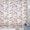 Sheer Unicorn Curtain for Girls Kids Room - Colorful Rainbow Floral Nursery Net Voile, Lightweight Machine Washable - Matching Accessories