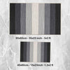 Gray Cream Black Border Bathroom Rug Non Slip Quick Dry Bath Mat Geometric Washable Soft Modern Toilet Mat