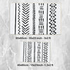 Black White Aztec Tribal Boho Geometric Bathroom Rug, Non Slip Quick Dry Bath Mat, Washable Soft Modern Toilet Mat