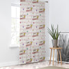 Princess Pink White Sheer Curtain for Girls Kids Room –Little Princess Nursery Net Voile, Lightweight & Machine Washable