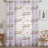 Princess Pink White Sheer Curtain for Girls Kids Room –Little Princess Nursery Net Voile, Lightweight & Machine Washable