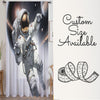 Astronaut Space Sheer Curtain for Girls Room, Lightweight Spaceman Nursery Net Voile, Kids Room Window Drapes, Machine Washable