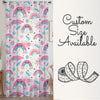 Cute Pink Rainbow Star Sheer Curtain for Girls Kids Room, Lightweight Stars Nursery Net Voile, Kids Room Window Drapes, Machine Washable