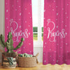 Cute Pink White Princess Sheer Curtain for Girls Kids Room, Lightweight Pink Nursery Net Voile, Kids Room Window Drapes, Machine Washable