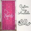 Cute Pink White Princess Sheer Curtain for Girls Kids Room, Lightweight Pink Nursery Net Voile, Kids Room Window Drapes, Machine Washable