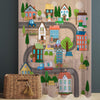 Houses Road Town Map Sheer Curtain for Girls Kids Room, Lightweight  Nursery Net Voile, Kids Room Window Drapes, Machine Washable