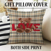 Cute Bear Sheer Curtain for Kids Room, Lightweight  Love Hearts Nursery Net Voile, Kids Room Window Drapes, Machine Washable