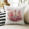 Kids Room Decor Girls Garden Floral Flowers Pillow Covers, Bold Nursery Cushion & Decorative Children Throw Pillowcases for Playroom