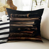 Dark Academia Pillow Cover, Gothic Books Cushion, Goth Library Decorative Throw Pillowcase, Moody Home Decor Accent