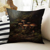 Dark Academia Pillow Cover, Gothic Mushroom Cushion, Goth Magic Decorative Throw Pillowcase, Moody Home Decor Accent