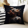 Dark Academia Moody Pillow Cover, Victorian Flowers Cushion, Decorative Throw Pillowcase, Dark Cottagecore Floral Home Decor