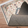 Persian Vintage Style Rug, Cream Red Green Turkish Floral Carpet, Soft Textured Kitchen Runner, Bohemian Area Rugs for Living Room & Bedroom