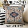 Persian Vintage Style Rug, Blue Cream Brown Turkish Floral Carpet, Soft Textured Kitchen Runner, Bohemian Area Rugs for Living Room Bedroom