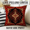 Persian Vintage Style Rug, Red Black Turkish Ottoman Carpet, Soft Textured Kitchen Runner, Bohemian Area Rug for Living Room Bedroom