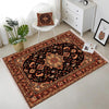Persian Vintage Victorian Style Rug, Brown Turkish Medieval Carpet, Soft Textured Kitchen Runner, Bohemian Area Rug for Living Room Bedroom