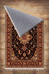Persian Vintage Victorian Style Rug, Brown Turkish Medieval Carpet, Soft Textured Kitchen Runner, Bohemian Area Rug for Living Room Bedroom