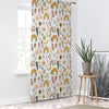 Boho Colorful Rainbow Sheer Curtain for Kids Room, Lightweight Floral Flowers Nursery Net Voile, Kids Room Window Drapes