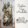 Safari Woodland Animals Sheer Curtain for Kids Room, Lightweight Giraffe Elephants Leon Nursery Net Voile, Kids Room Window Drapes