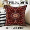 Persian Floral Victorian Rug, Red Burgundy Turkish Medieval Carpet, Soft Textured Kitchen Runner, Bohemian Area Rug for Living Room Bedroom