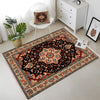 Persian Floral Victorian Rug Brown Orange Turkish Medieval Carpet Soft Textured Kitchen Runner Bohemian Area Rug