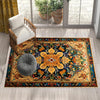 Persian Ethnic Victorian Tribal Rug - Colorful Turkish Floral Medieval Carpet, Soft Textured Kitchen Runner Bohemian Area Rug