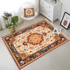 Persian Ethnic Victorian Tribal Rug - Brown Green Red Turkish Floral Medieval Carpet, Soft Textured Kitchen Runner Bohemian Area Rug