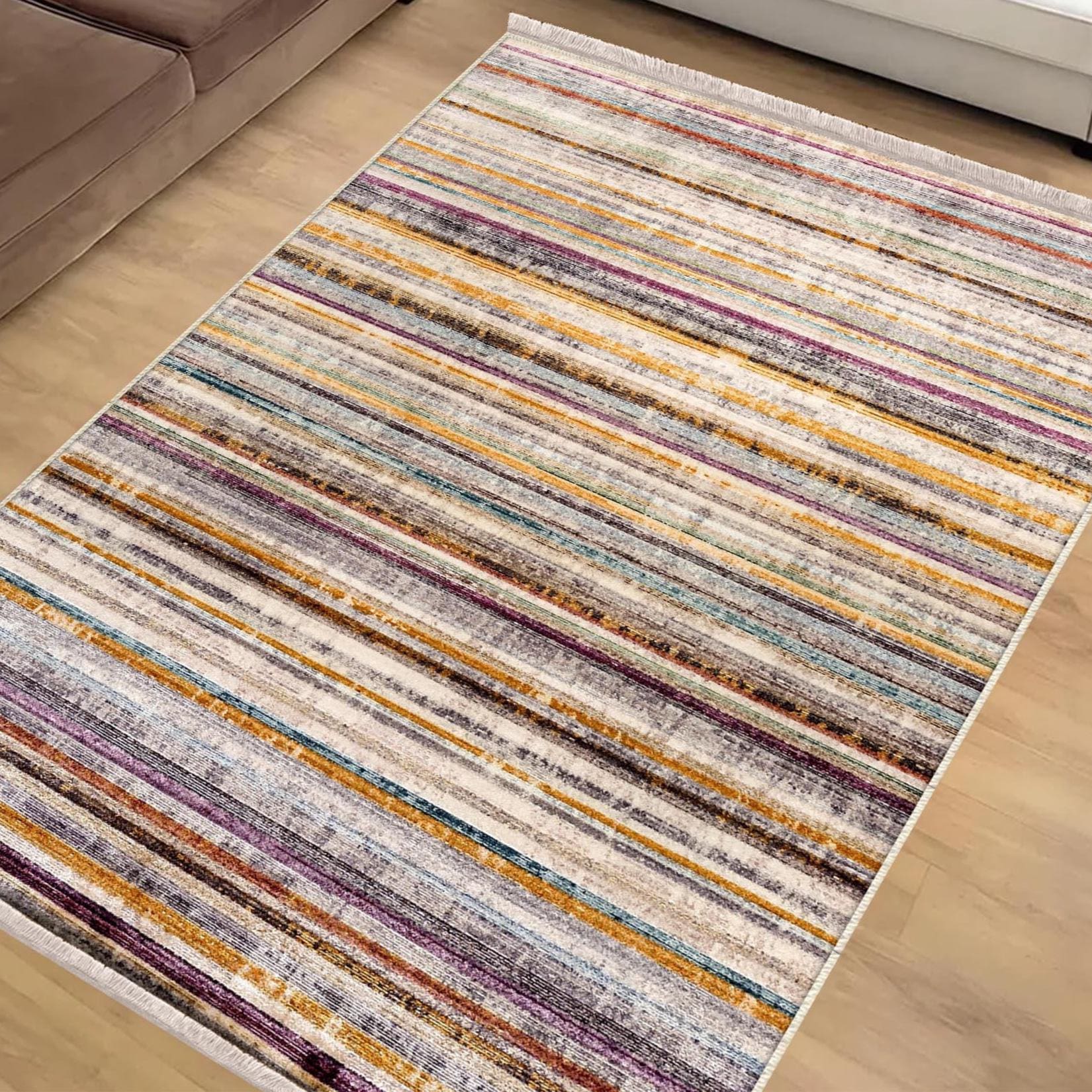 Authentic Ethnic Retro Persian Non-Slip Turkish Kilim Area Rug, Washable Living Room Rugs with pillow case gift, Housewarming Gift