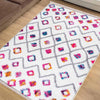 Colorful Nordic Modern Design Area Rug Runner, Geometric Accent Carpet, Unique Room Mat, Washable Anti-Slip Rug with pillow case gift