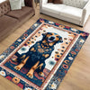 Vintage Dog Rug – Washable Floral Persian Carpet, Boho Puppy Lover Gift, Flower Pattern Pet Bed Area Rug, Dog Room Decor