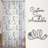 Moon Rainbow Sheer Curtain for Kids Room, Lightweight Boho Floral Nursery Net Voile, Baby Room Window Drapes