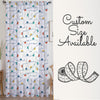 Colorful Cars on Road Sheer Curtain for Kids Room, Lightweight Cute Road Map Nursery Net Voile, Baby Room Window Drapes,