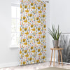 Yellow Marine Vehicles Sheer Curtain for Kids Room, Lightweight Submarine Sailing Ship Nursery Net Voile, Baby Room Window Drapes,