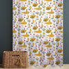 Yellow Marine Vehicles Sheer Curtain for Kids Room, Lightweight Submarine Sailing Ship Nursery Net Voile, Baby Room Window Drapes,