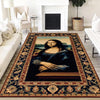 Mona Lisa Rug – Patterned Area Rug Featuring Leonardo da Vinci’s Famous Painting, Classical Art Decor, Unique Gift for Art Lovers