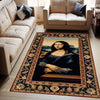 Mona Lisa Rug – Patterned Area Rug Featuring Leonardo da Vinci’s Famous Painting, Classical Art Decor, Unique Gift for Art Lovers