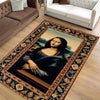 Mona Lisa Rug – Patterned Area Rug Featuring Leonardo da Vinci’s Famous Painting, Classical Art Decor, Unique Gift for Art Lovers