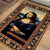 Mona Lisa Rug – Patterned Area Rug Featuring Leonardo da Vinci’s Famous Painting, Classical Art Decor, Unique Gift for Art Lovers