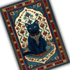 Whimsical Cat Rug Gothic Decor Dark Cottagecore Dark Academia Rug Moody Maximalism Cat Lovers Housewarming Gift